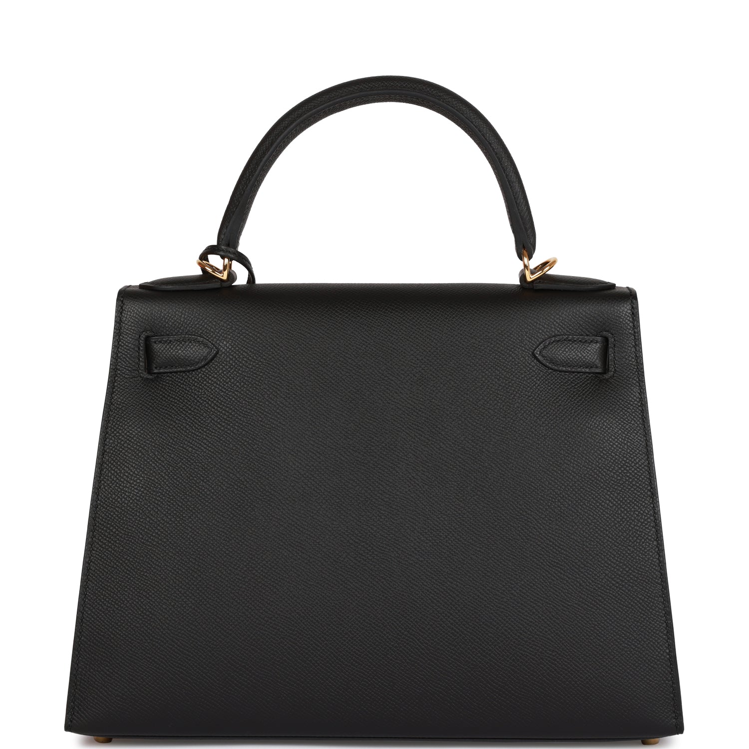 Hermès Kelly Sellier 28 Black Epsom Gold Hardware