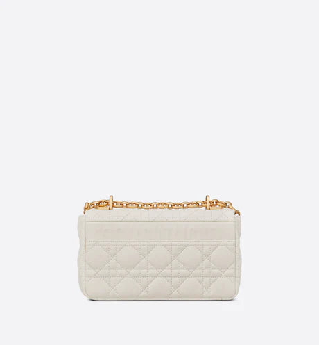 SMALL DIOR CARO BAGIvory Supple Cannage Calfskin