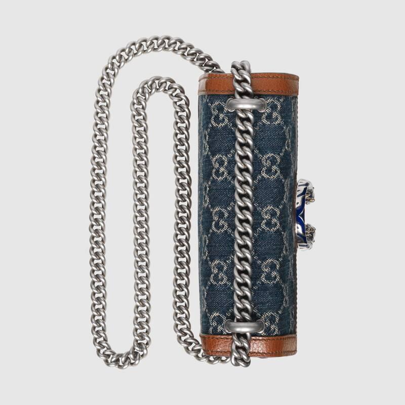 GG Denim Dionysus Mini Bag No.421970 2KQFN 4483