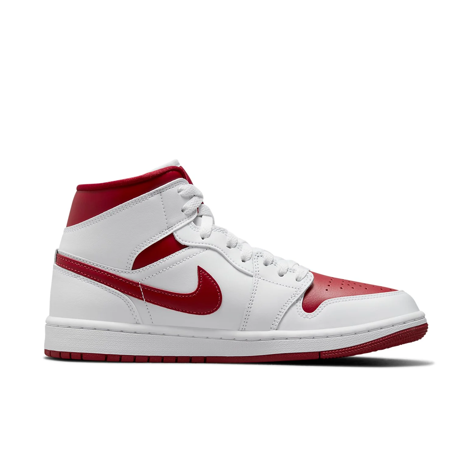(WMNS) Air Jordan 1 Mid 'White Pomegranate' BQ6472-161