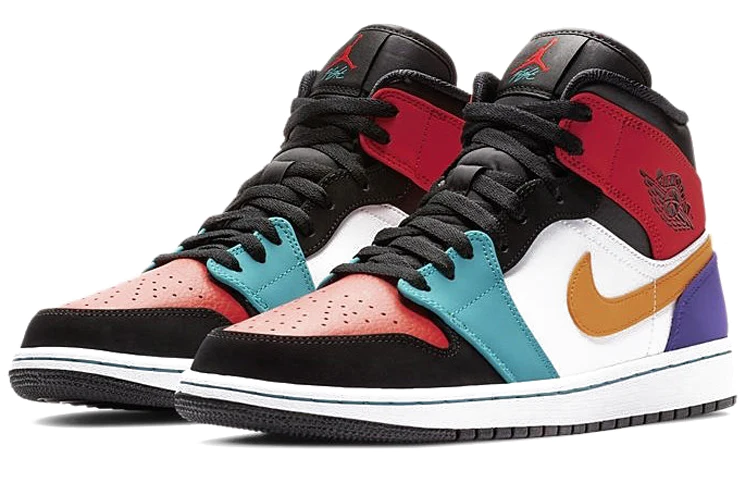 Air Jordan 1 Mid 'Multi-Color' 554724-125