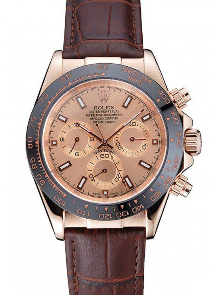 Replica Rolex Daytona 39mm Rose-Gold Dial 1454243