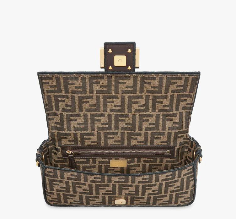 Fendi Baguette Jacquard FF fabric bag