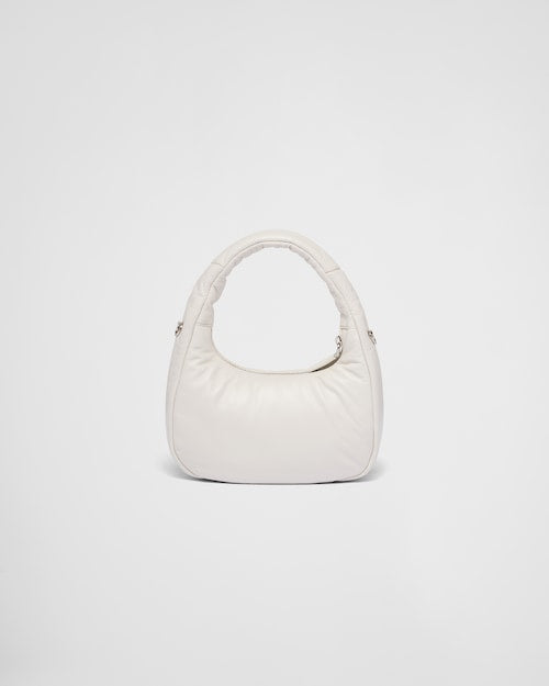 Prada Soft padded nappa leather mini-bag - White