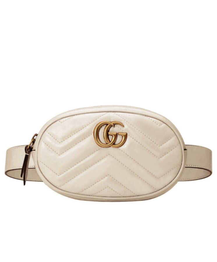 Gucci GG Marmont Matelasse Leather Belt Bag 476434
