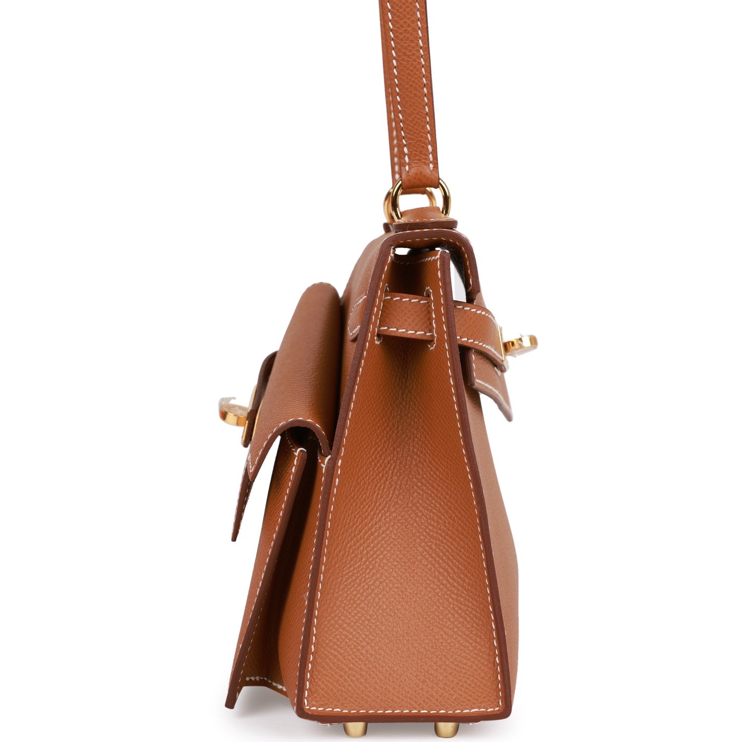 Hermès Kelly Sellier en Desordre 20 Gold Epsom Gold Hardware