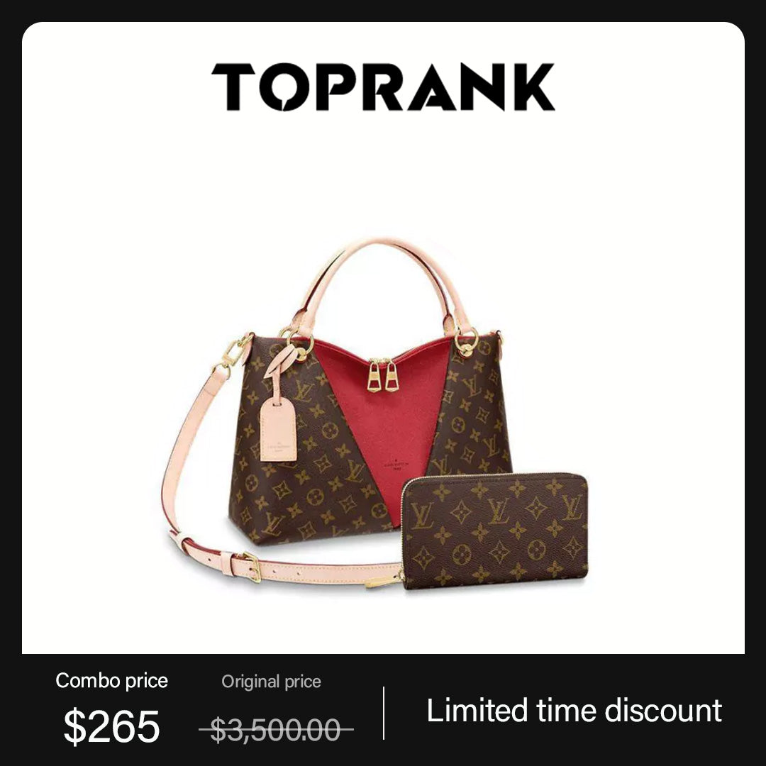 LV V tote MM long wallet 2-piece set deals Ref:M43957+M60017