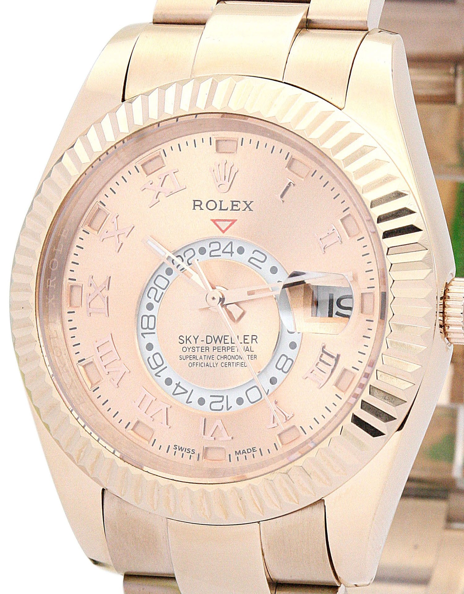 Replica Rolex Sky-Dweller 42mm Champagne Dial 326938-2