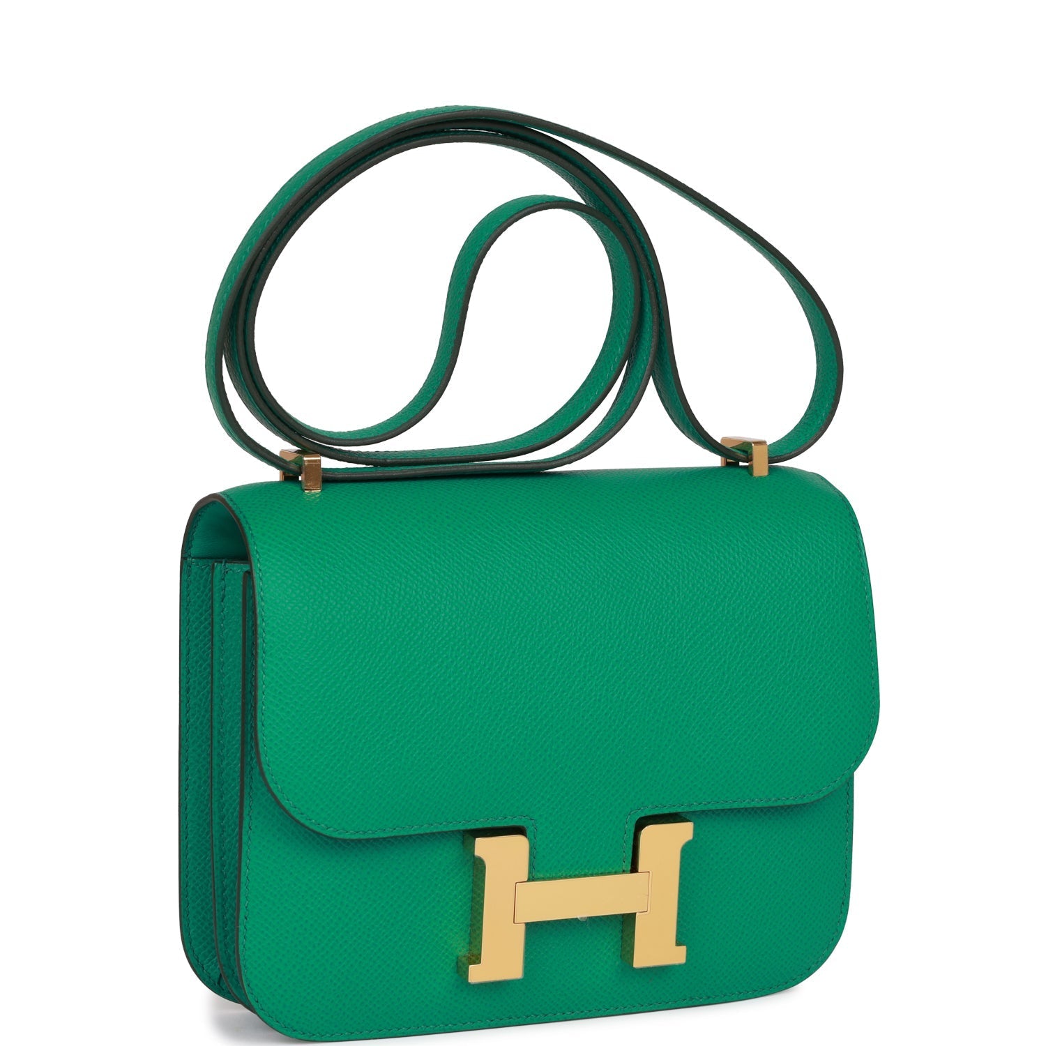 Hermès Constance 18 Vert Jade Epsom Gold Hardware