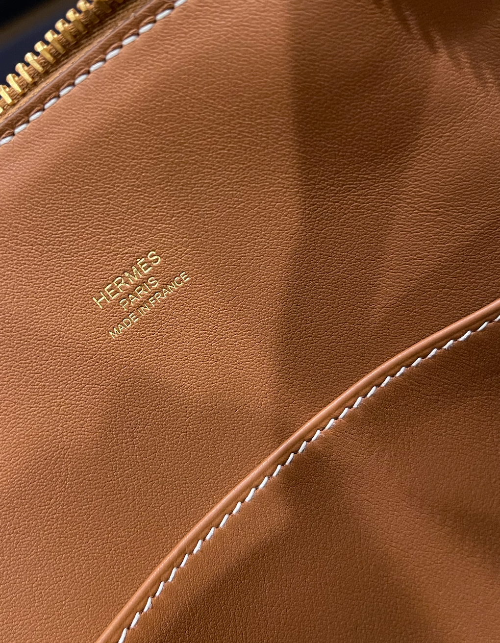 Hermès 1923 Bolide 25 en Desordre Gold Epsom Gold Hardware