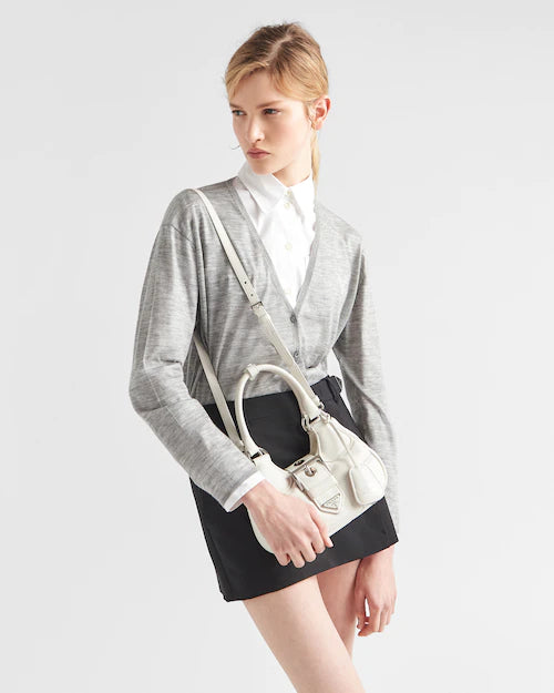 Prada Moon padded nappa-leather bag - White