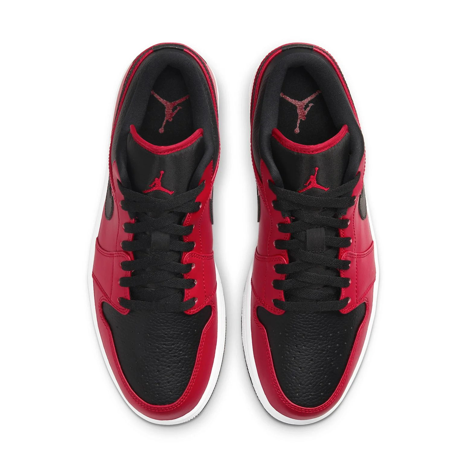 Air Jordan 1 Low 'Reverse Bred Pebbled Swoosh' 553558-605