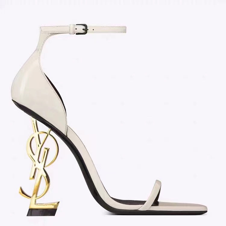 9 colors exclusive logo high heel sandals