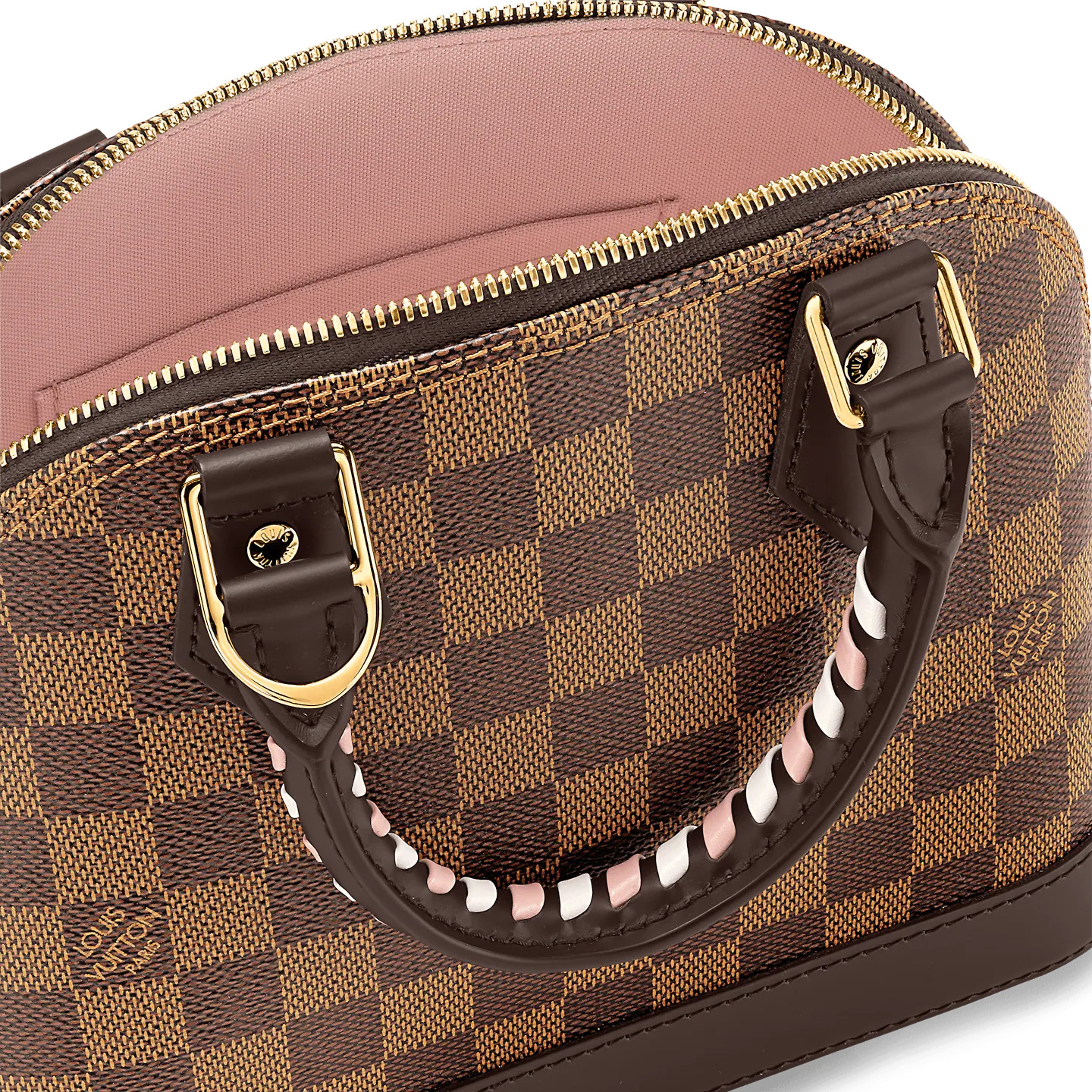 Louis Vuitton Damier Ebene coated canvas N40447 Braided Alma BB