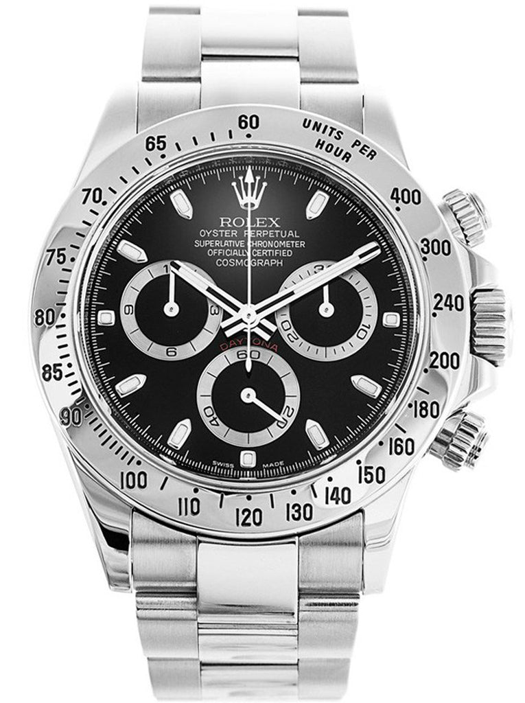 Replica Rolex Daytona 40mm Black Dial 116520