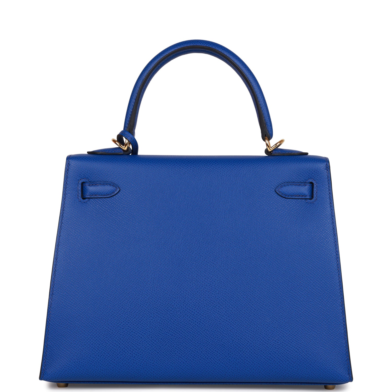 Hermès Kelly Sellier 25 Bleu Royal Epsom Gold Hardware