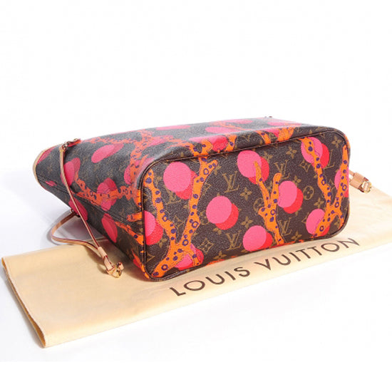 LV M41603 Neverfull MM Ramages Shoulder Bag Monogram Canvas