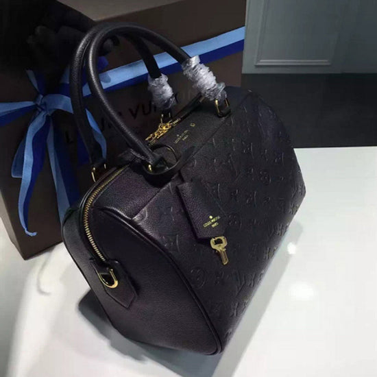 LV M42401 Speedy Bandouliere 25 Tote Bag Monogram Empreinte Leather