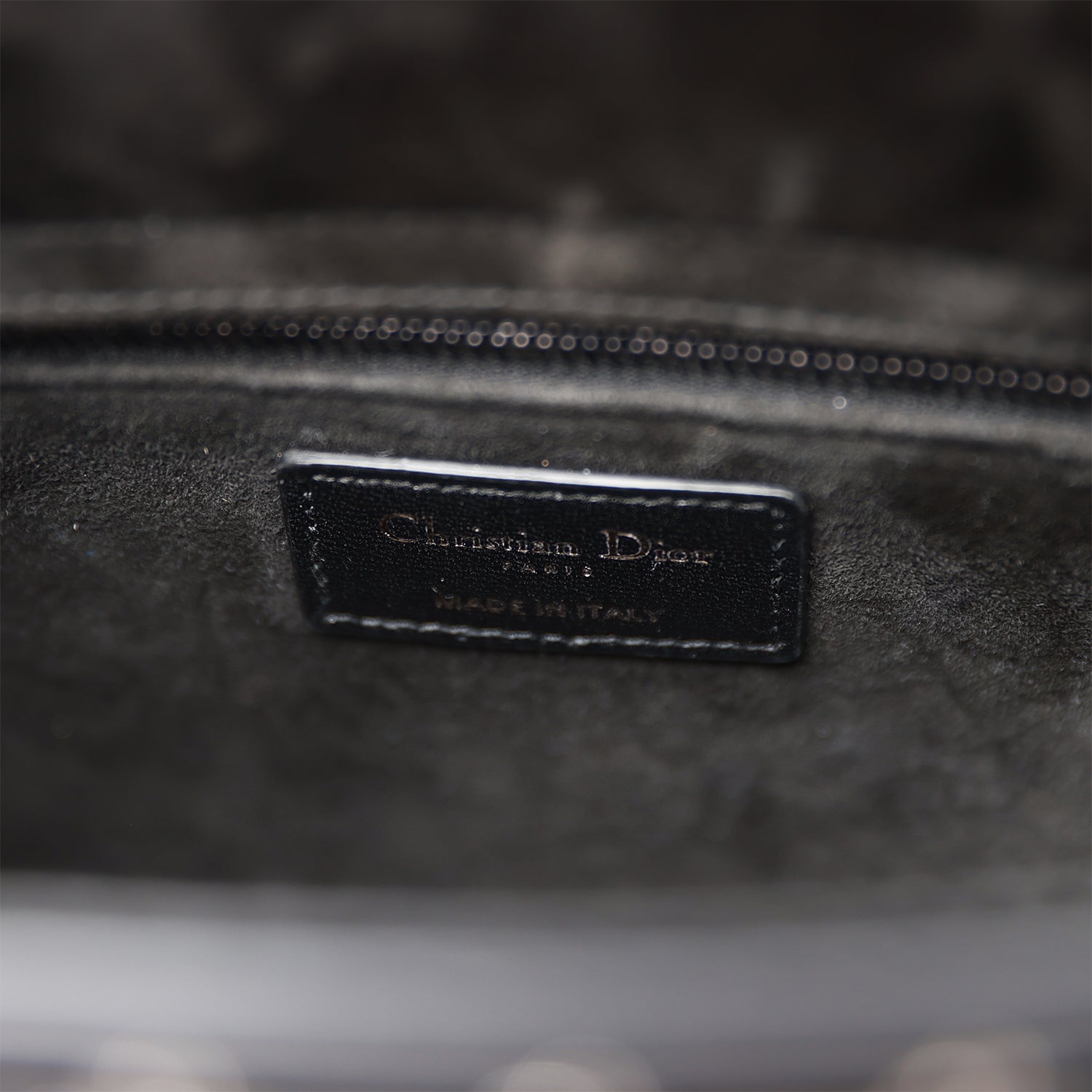 Christian Dior Lucky Star Medium Lady Dior Tote Black Lambskin Ruthenium Hardware