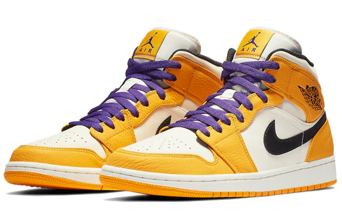 Air Jordan 1 Mid 'Lakers Gold' 852542-700