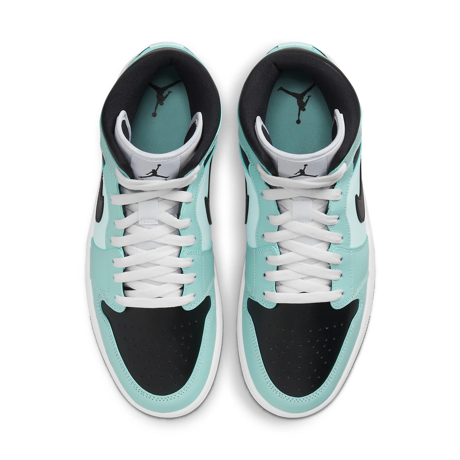 (WMNS) Air Jordan 1 Mid 'Aqua Black' BQ6472-300