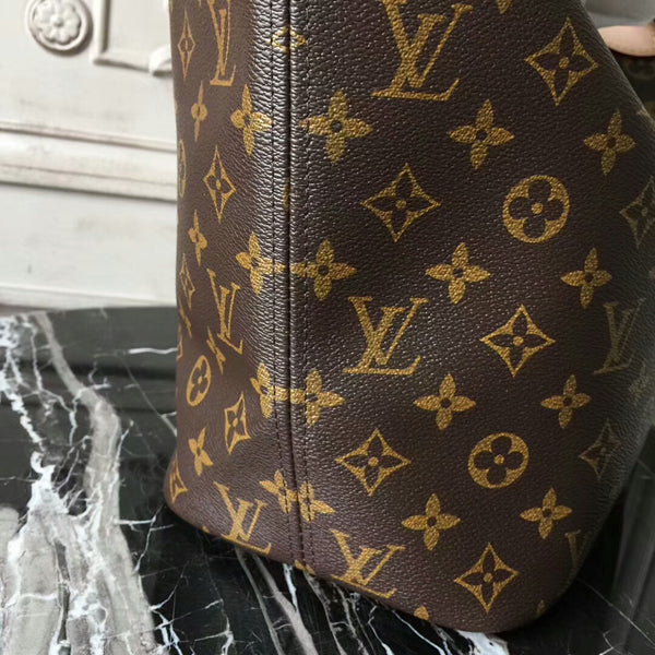LV M41178 Neverfull MM Shoulder Bag Monogram Canvas