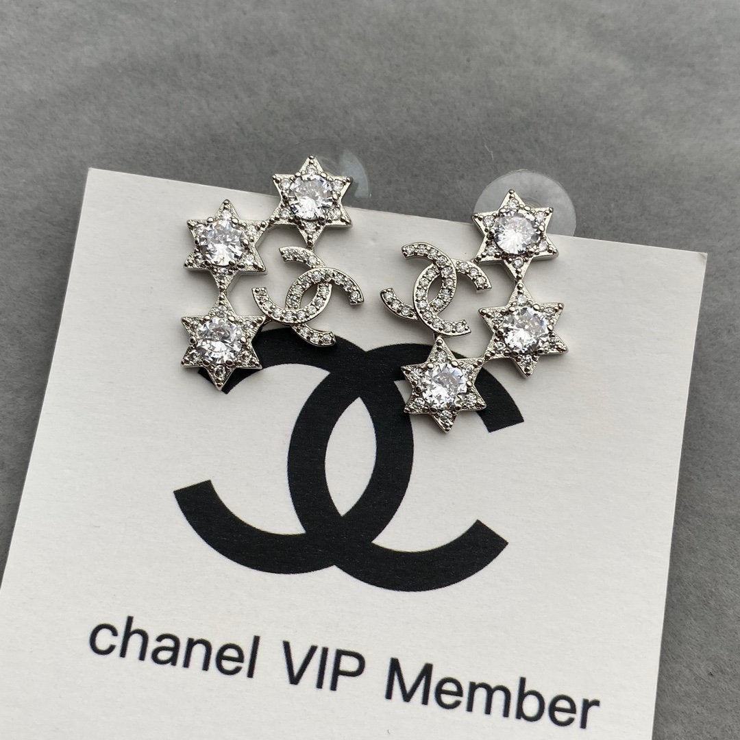 Star Rhinestone Earrings