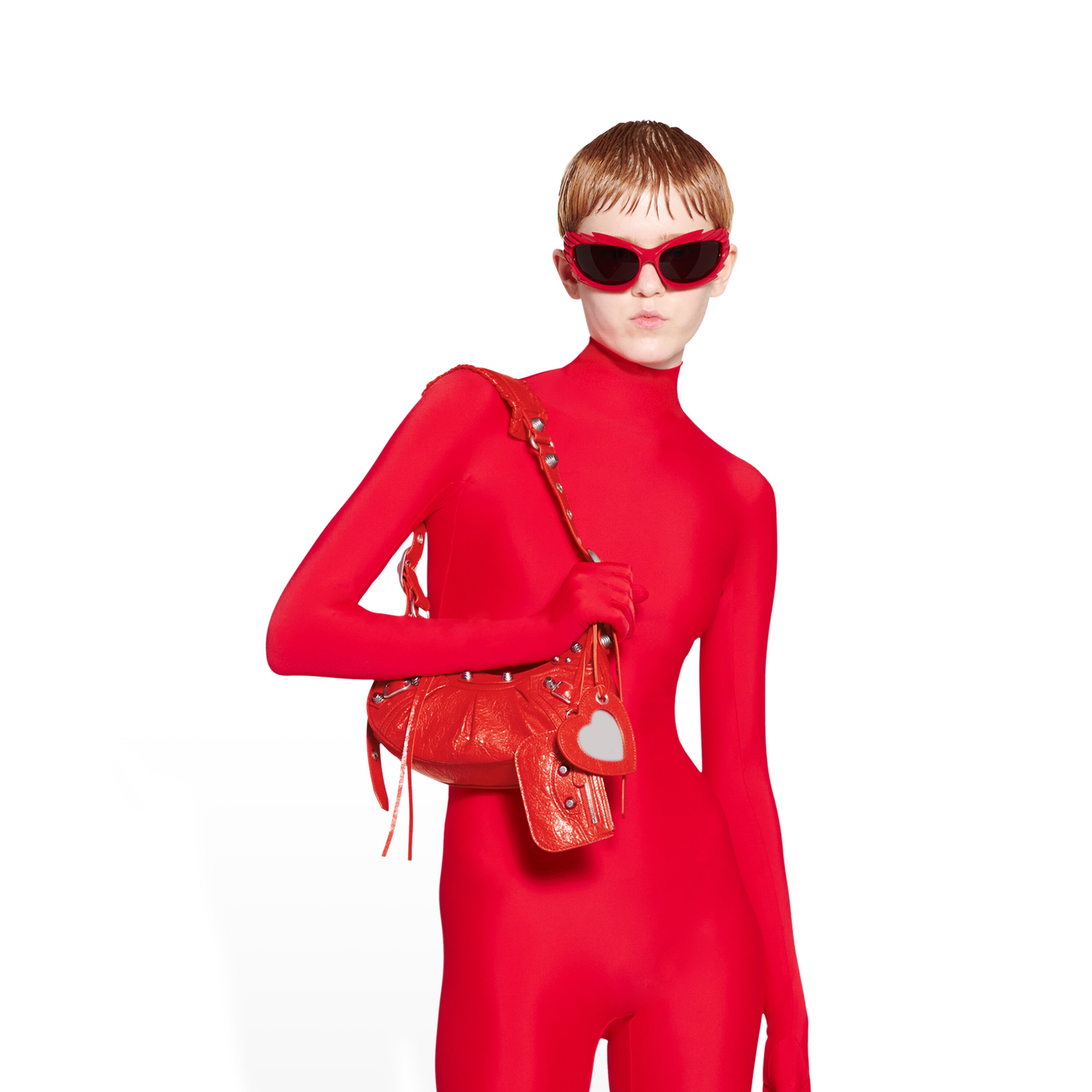 WOMEN'S LE CAGOLE XS SHOULDER BAG IN RED