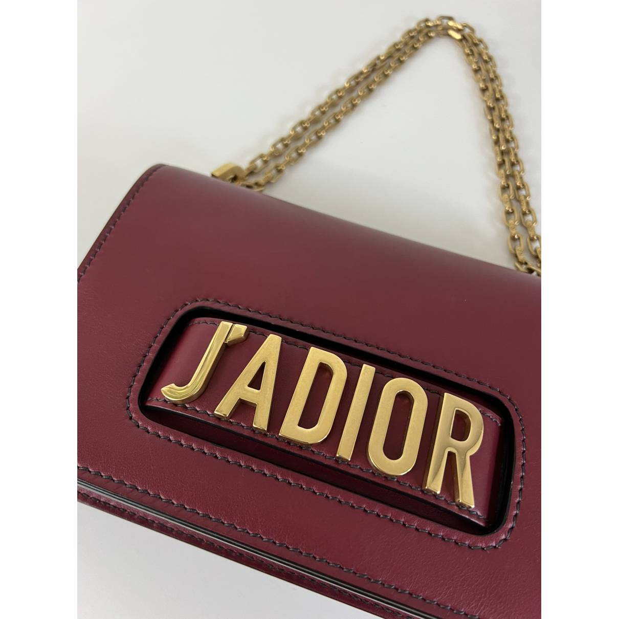 Dior J'adior Mongolian Lamb Handbag Burgundy In Mongolian Lamb