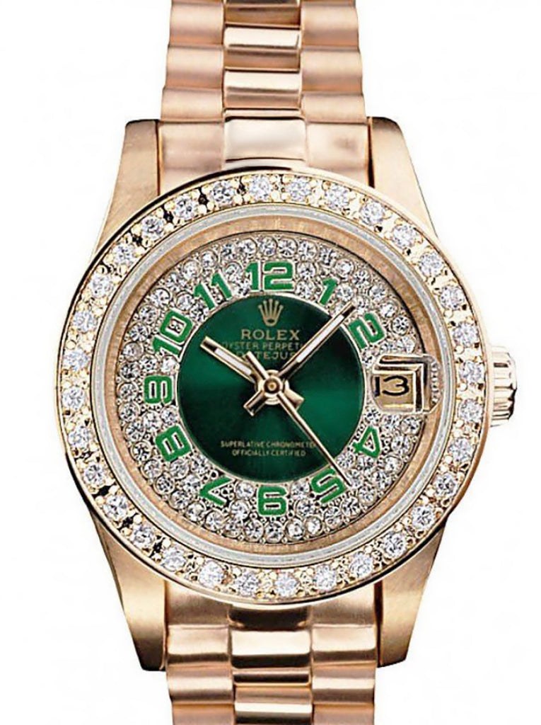 Replica Rolex Datejust 28mm Green Dial RL39