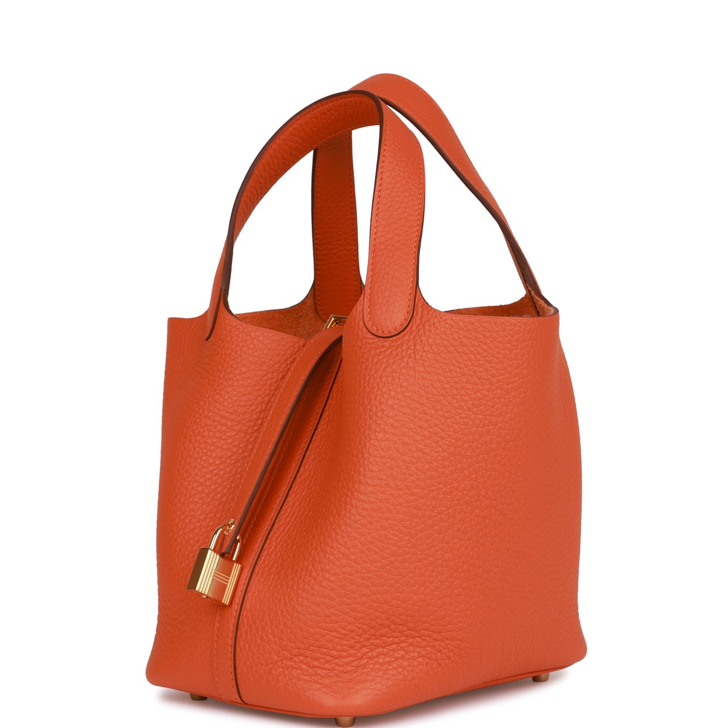 Hermès Picotin Lock 18 Orange Clemence Gold Hardware
