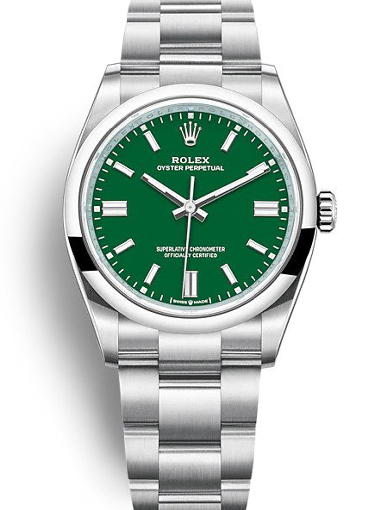 Replica Rolex Oyster Perpetual Lady 36mm Green Dial 126000