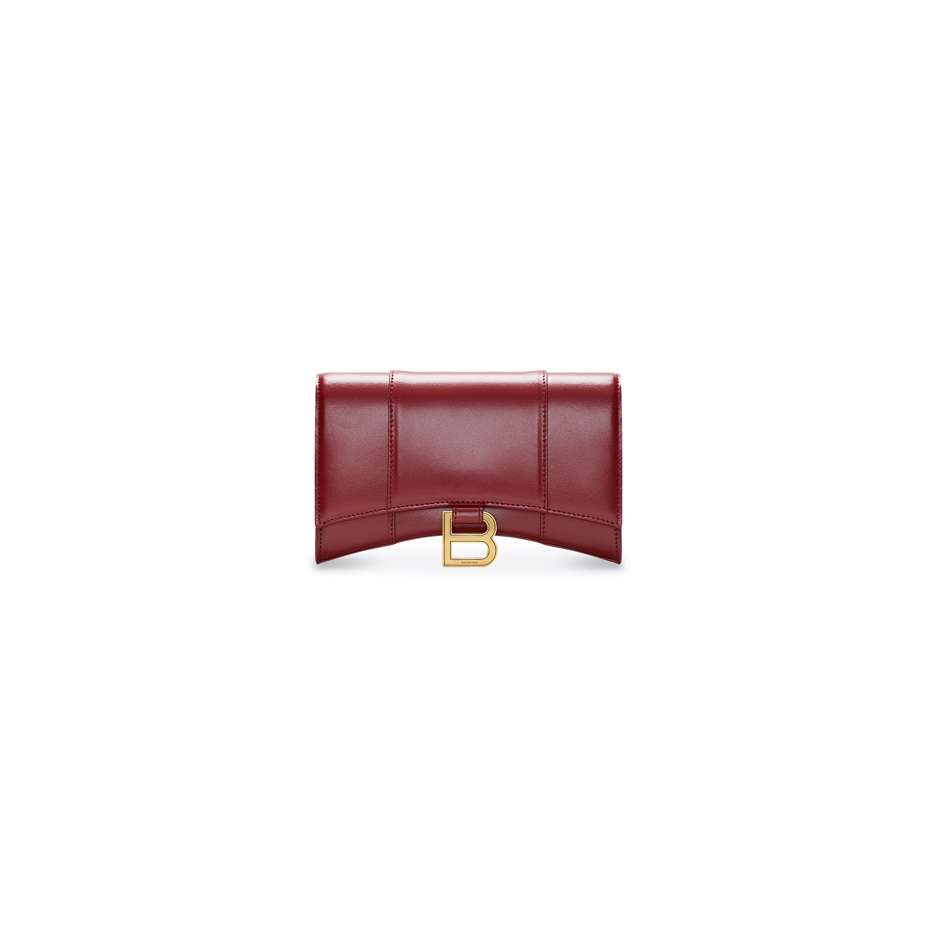 WOMEN'S HOURGLASS WALLET ON CHAIN BOX IN RED