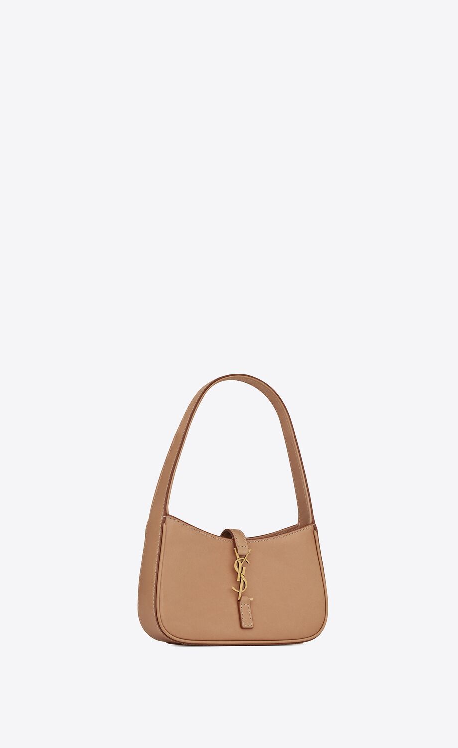 YSL Le 5 a 7 Mini Hobo Bag in Vegetable-Tanned Leather