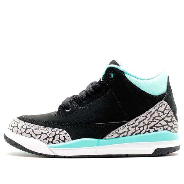 (GS) Air Jordan 3 Retro 'Black Purple Turquoise' 441141-045