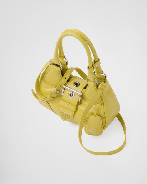 Prada Moon padded nappa-leather bag -Citron Green