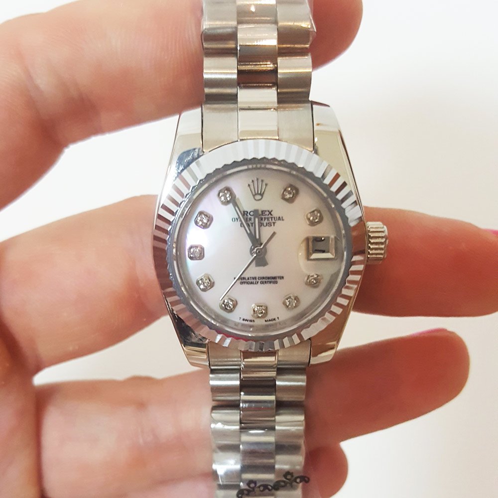 Replica Rolex Datejust 26mm Mother of Pearl Dial 179179