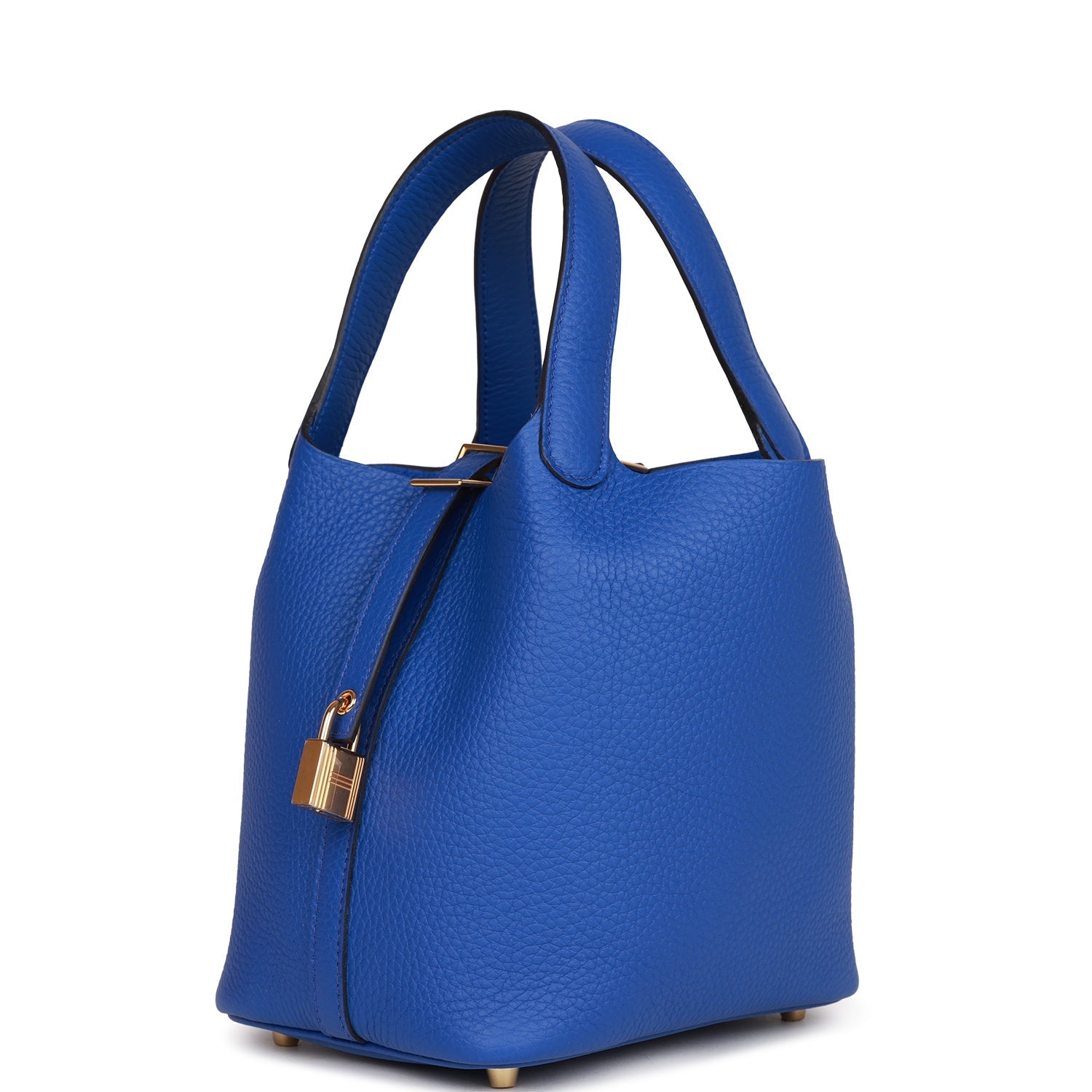 Hermès Picotin Lock 18 Bleu Royal Clemence Gold Hardware