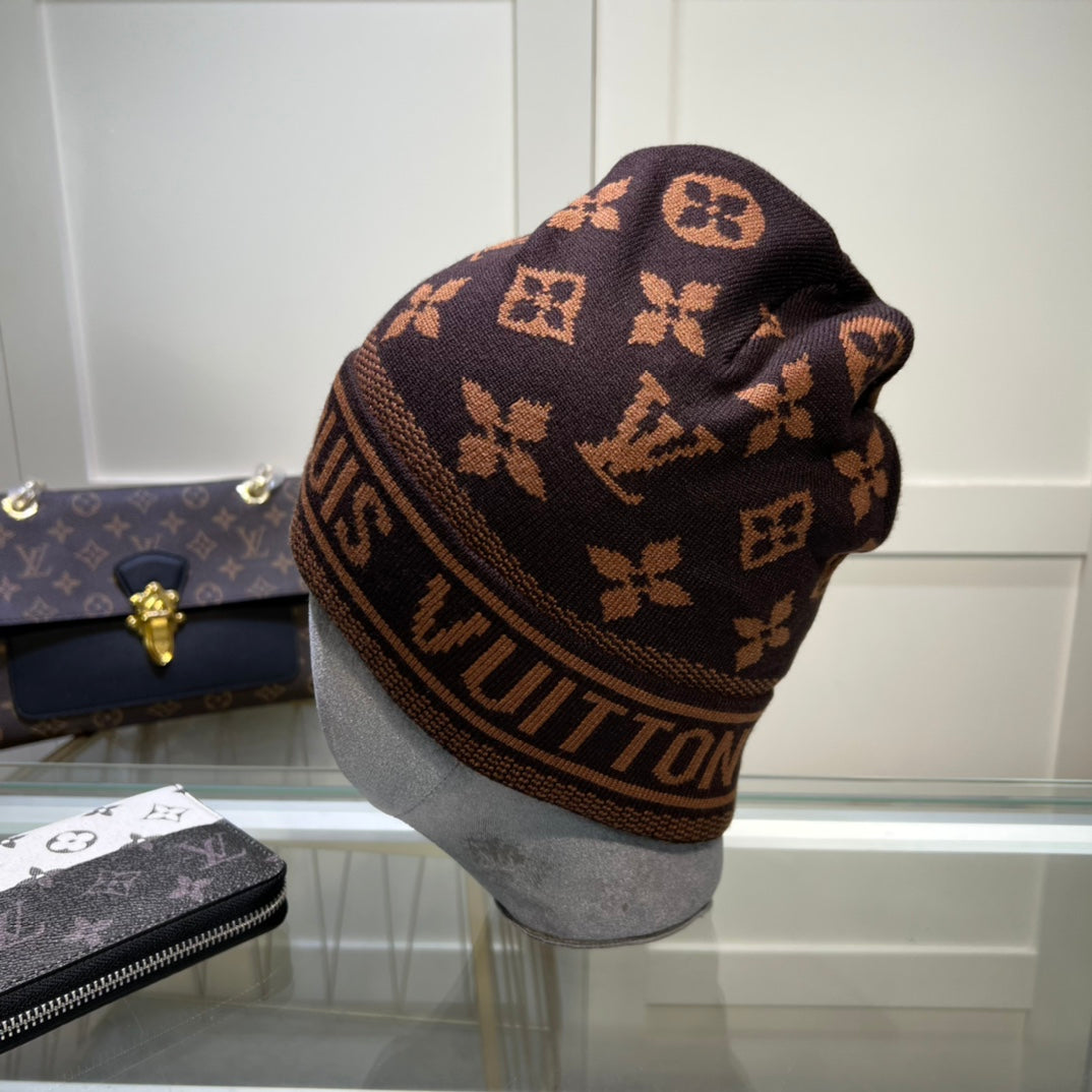 New Trends for Fall/Winter-Fashion flower color wool cap