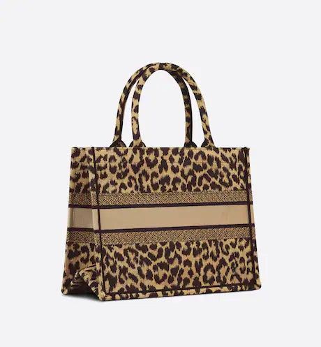 MEDIUM DIOR BOOK TOTE Beige Multicolor Mizza Embroidery (36 x 27.5 x 16.5 cm)