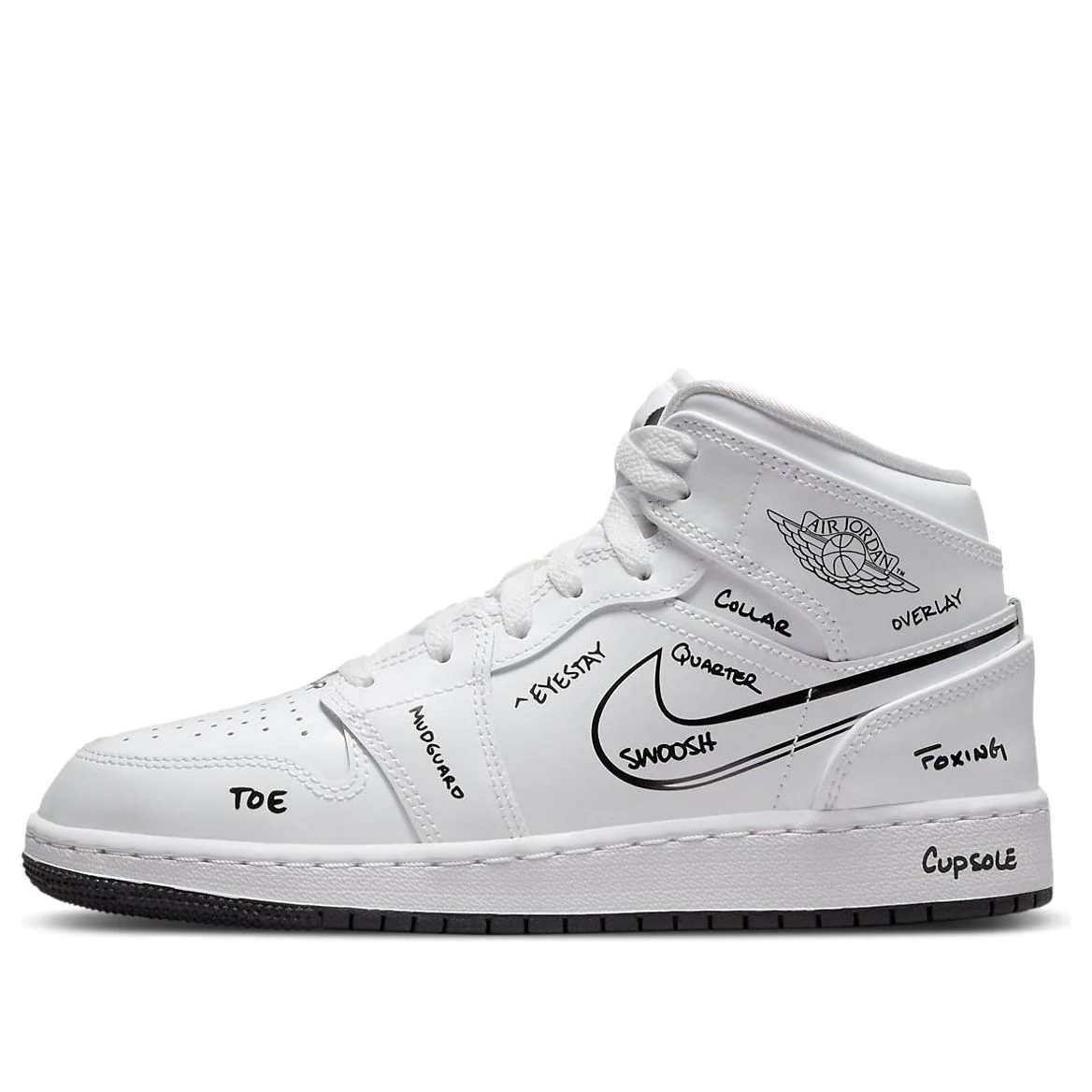 (GS) Air Jordan 1 Mid 'Schematic' DQ1864-100