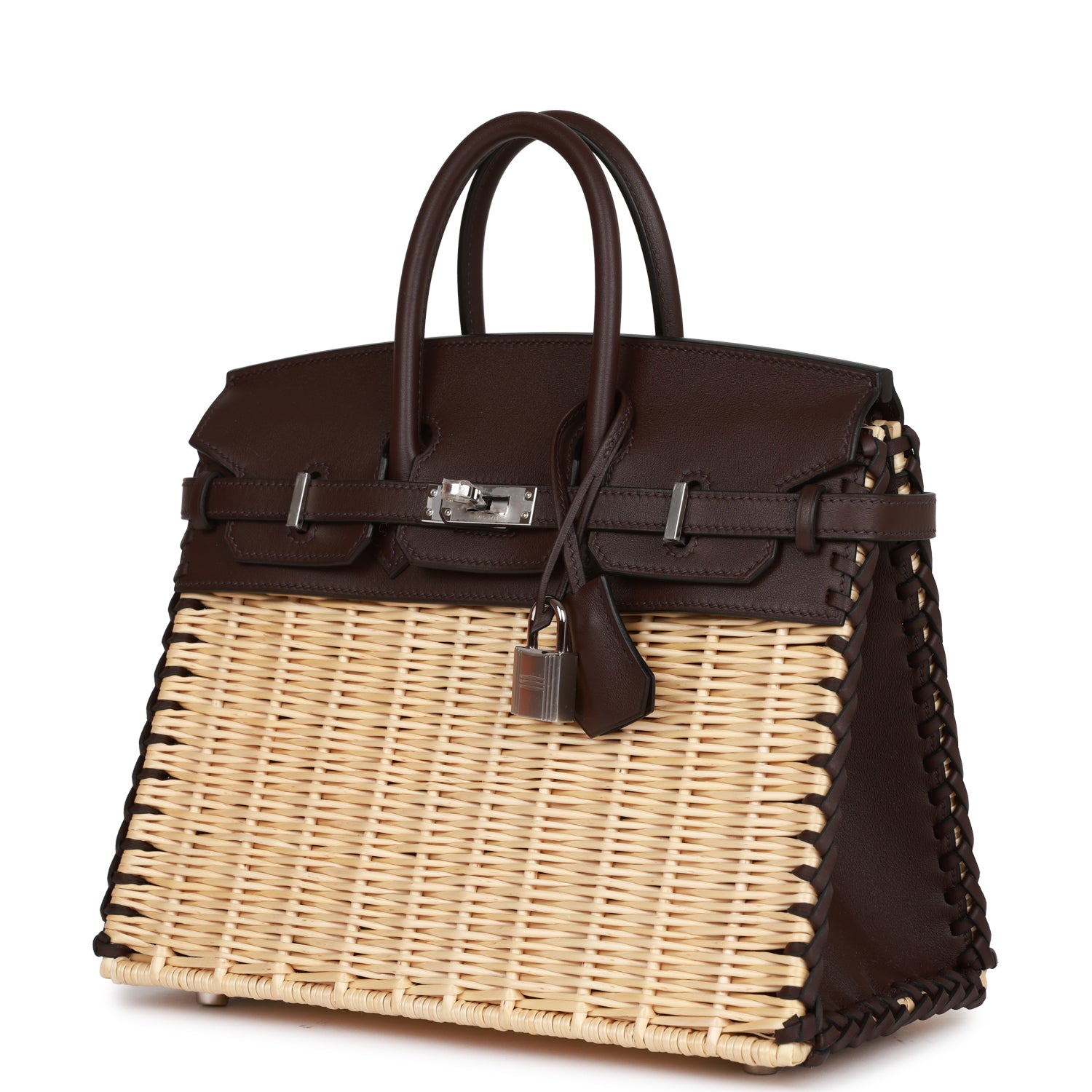 Hermès Picnic Sellier Birkin 25 Rouge Sellier Swift Palladium Hardware