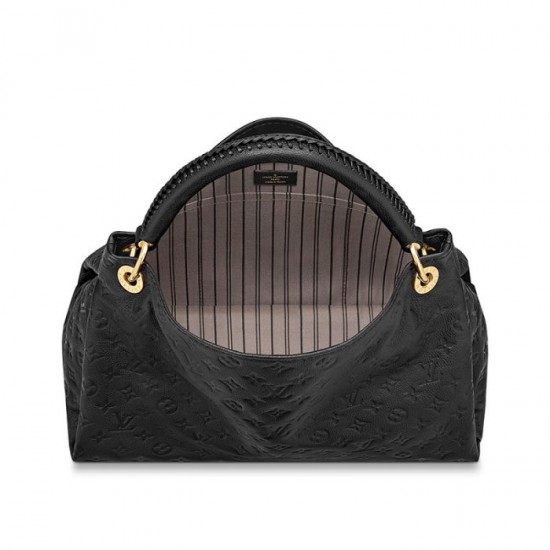 Louis Vuitton Artsy MM M41066 Black White Navy Red