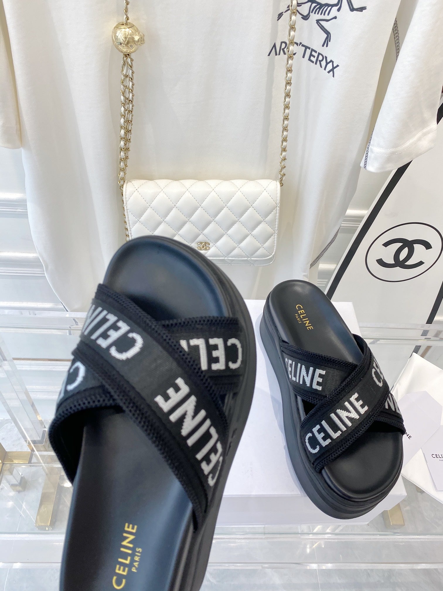 2023 Cross Webbing Thick Bottom Sandals