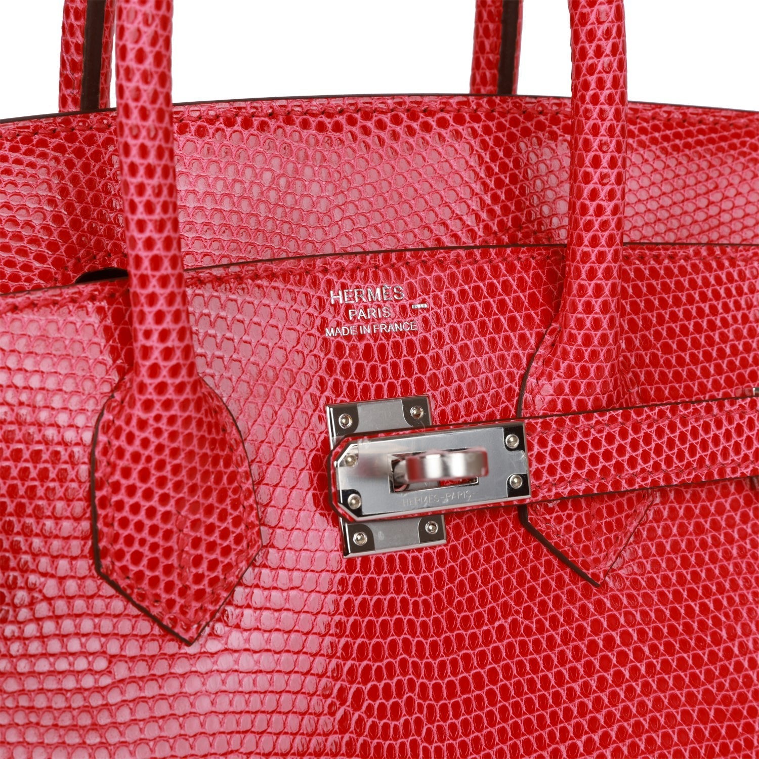 Hermès Birkin 25 Rose Extreme Lizard Palladium Hardware
