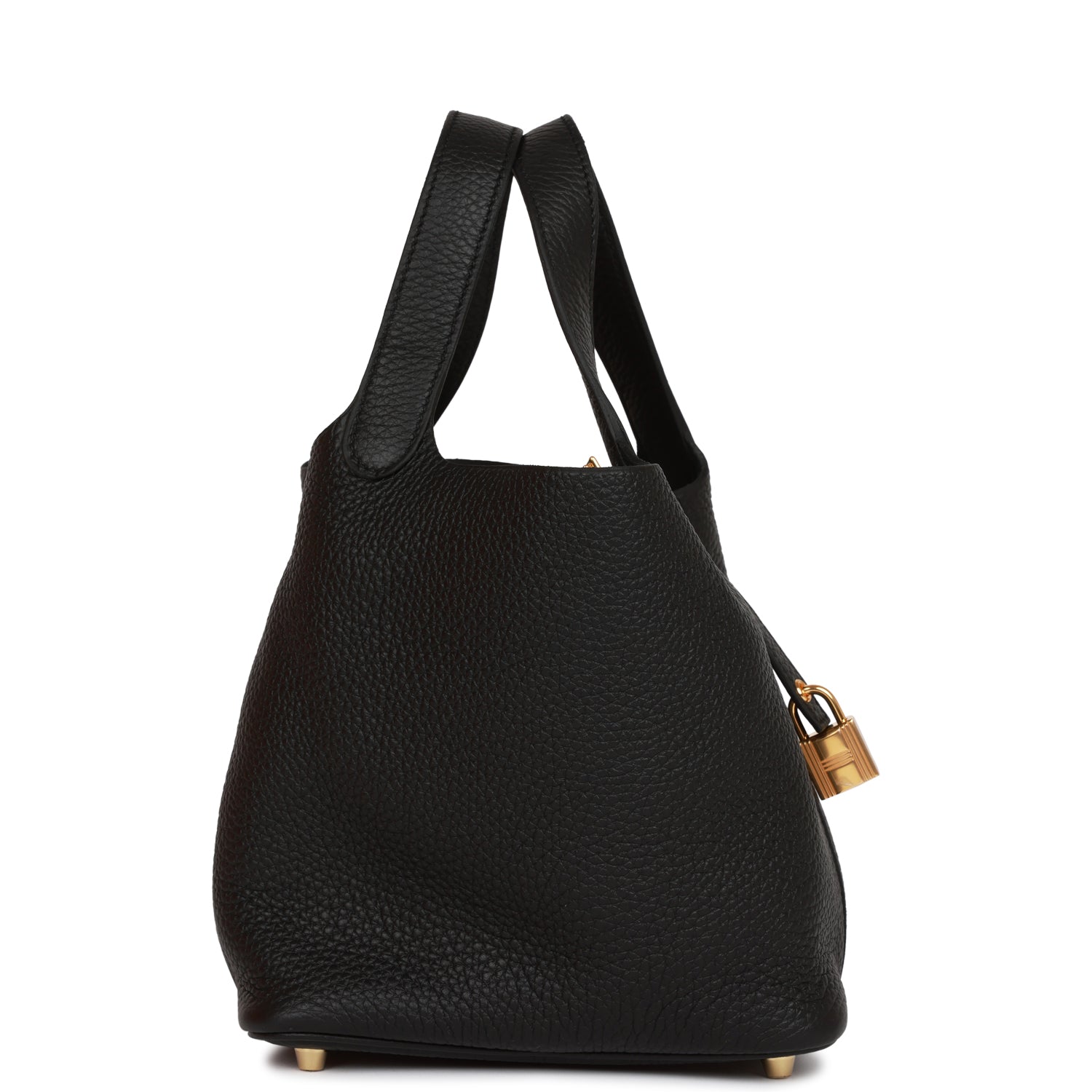 Hermès Picotin Lock 18 Black Clemence Gold Hardware