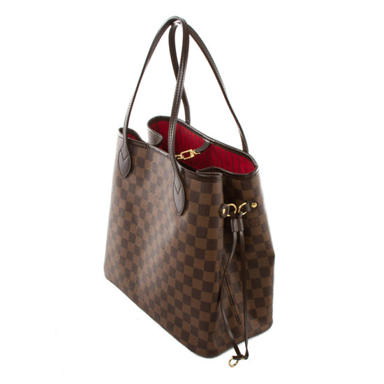 LV N51105 Neverfull MM Shoulder Bag Damier Ebene Canvas