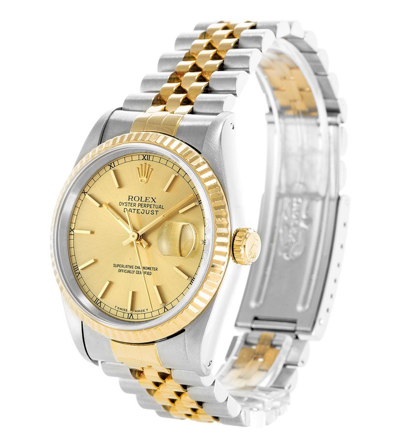 Replica Rolex Datejust 36mm Gold Dial 16233