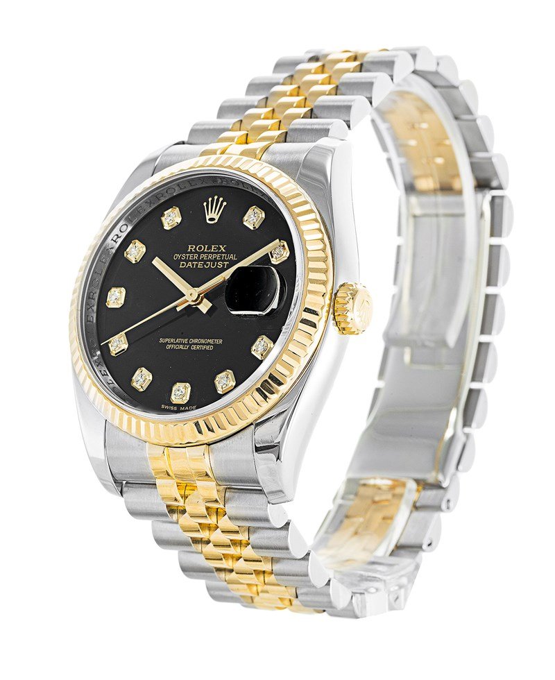Replica Rolex Datejust 36mm Black Dial 116233