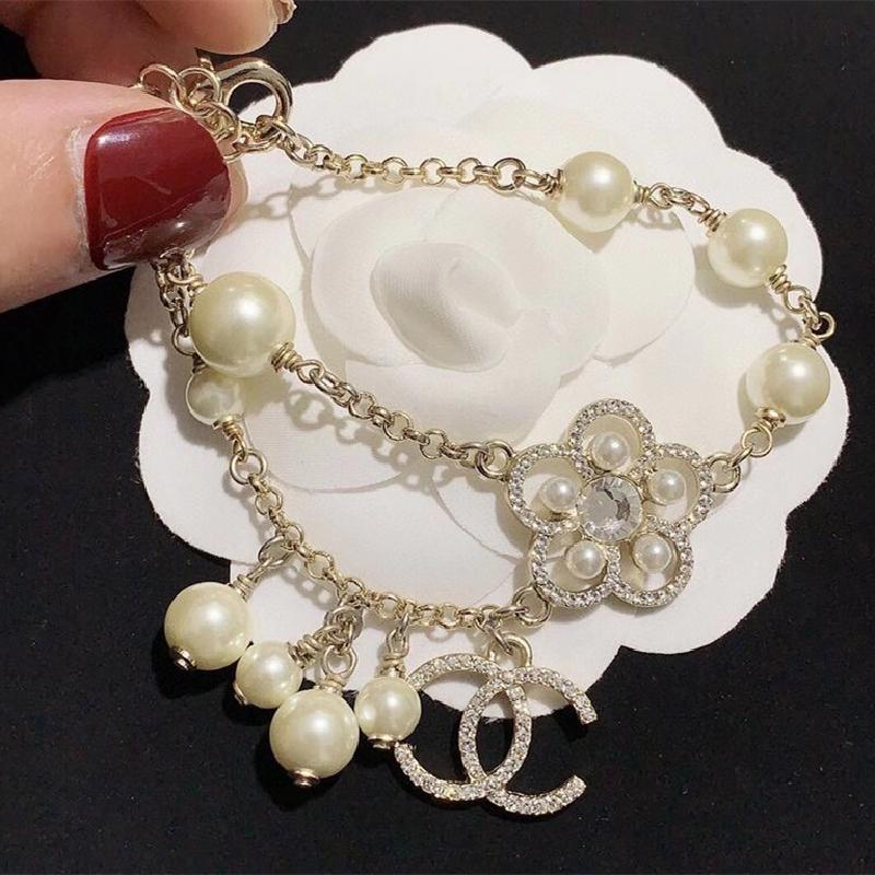 Luxury Double C Pearl Bracelet
